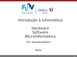 Aula 2 (09/03/2015) - Introdução à Informática