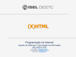 HTML - Instituto Politécnico de Lisboa