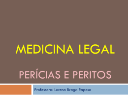 Medicina Legal Perícias e peritos