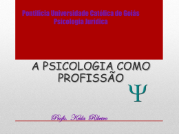 Psicologia Como Profiss&atilde;o