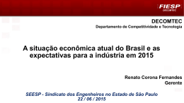 Apresentação do diretor da Fiesp, Renato Corona