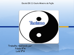 taoismo - Agrupamento de Escolas do Couto Mineiro do Pejão