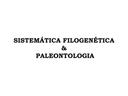 Sistemática filogenética e paleontologia