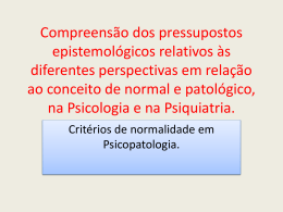 PSICOPATOLOGIA GERAL