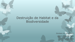 Destruição de habitats