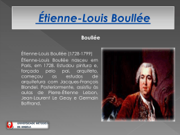 &Eacute;tienne-Louis Boull&eacute;e - Arquitectura e Urbanismo