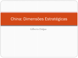 China: Dimensões Estratégicas