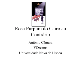 Rosa Purpura do Cairo ao Contr&aacute;rio