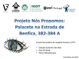Projeto Nós Propomos: Palacete na Estrada de Benfica, 382