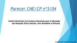 Parecer CNE/CP 3/2004