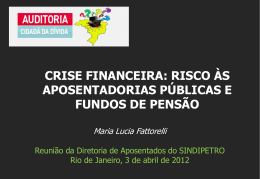 CRISE FINANCEIRA - Auditoria Cidadã da Dívida
