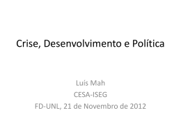 2ª aula Prof Luís Mah-slides - Faculdade de Direito da UNL