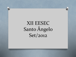 XII EESEC - Santo Ângelo Set/2012 - Crea-RS