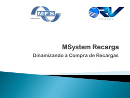 MSystem Recarga - MFS INFORMÁTICA