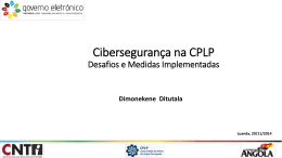 Dimonekene Ditutala-Cibersegurança na CPLP