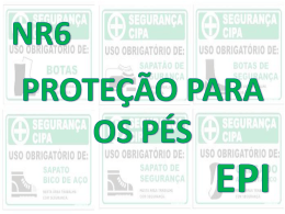 nr6 epi proteção para os pés