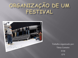 Organização de um festival