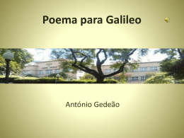 Poema para Galileo