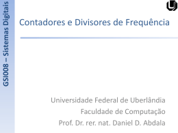 Contadores - Facom - Universidade Federal de Uberlândia
