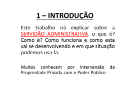servidão administrativa