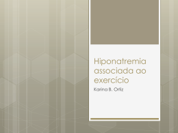 Hiponatremia associada ao exercício