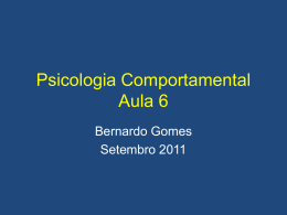 Psicologia Comportamental Aula 6