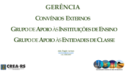 Entidade de Classe - Crea-RS