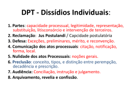 DPT - Diss&iacute;dios Individuais: