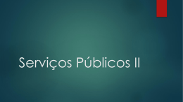 Serviços Públicos II