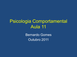 Psicologia Comportamental Aula 9