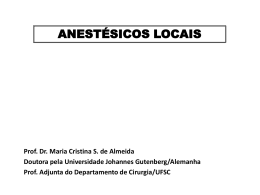 Aula anestésicos locais