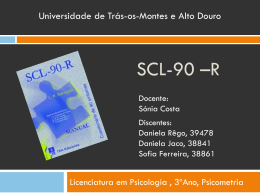 SCL-90 - psicologia