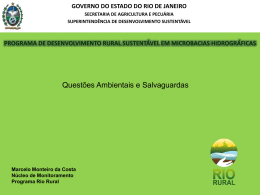 Tutorial da Avaliação Ambiental (out 2013) - Rio Rural