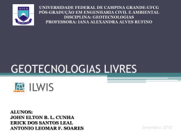 geotecnologias livres - Universidade Federal de Campina Grande