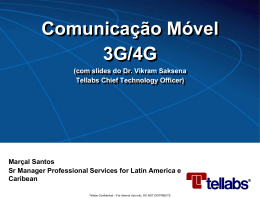 Comunicação Móvel 3G/4G - Instituto de Computação