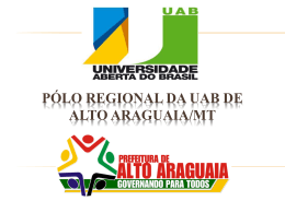 Pólo Regional da UAB de Alto Araguaia.