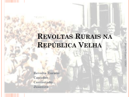 Revoltas Rurais na República Velha