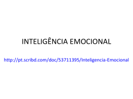 INTELIG&Ecirc;NCIA EMOCIONAL