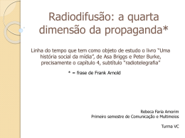 Radiodifusão: a quarta dimensão da propaganda*