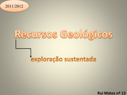Recursos Geológicos exploração sustentada