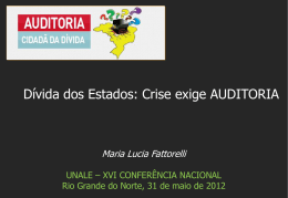 UNALE – XVI CONFERÊNCIA NACIONAL