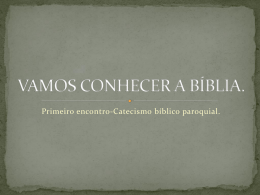 Conhecendo a bíblia (apostila em powerpoint)