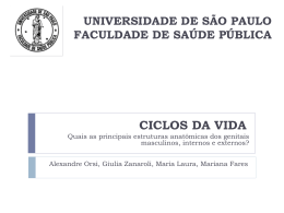 UNIVERSIDADE DE SÃO PAULO FACULDADE DE SAÚDE PÚBLICA