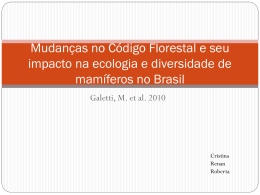 Mudanças no Código Florestal e seu impacto na (1)