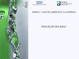 polui&ccedil;&atilde;o do solo