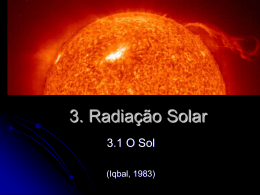 3. Radiação Solar