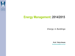 Energy Consumption in Buildings