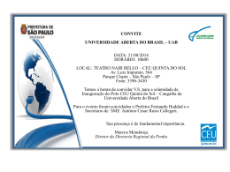Convite Inauguração UAB