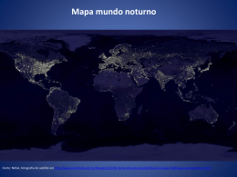 Mapa mundo noturno