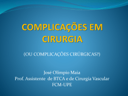 COMPLICAÇÕES EM CIRURGIA-2012.